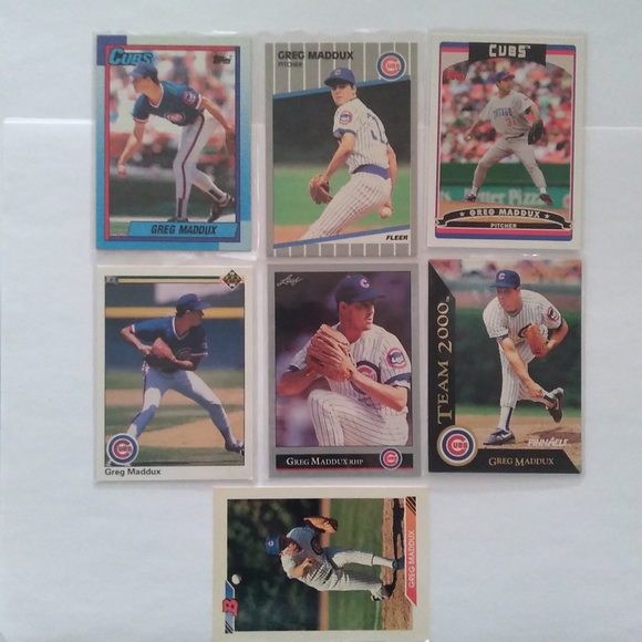 Greg Maddox 7 Card LOT